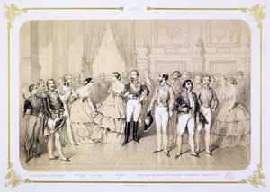 チュイルリーでの法廷レセプション、パリ、1854 作： Henri de Montaut